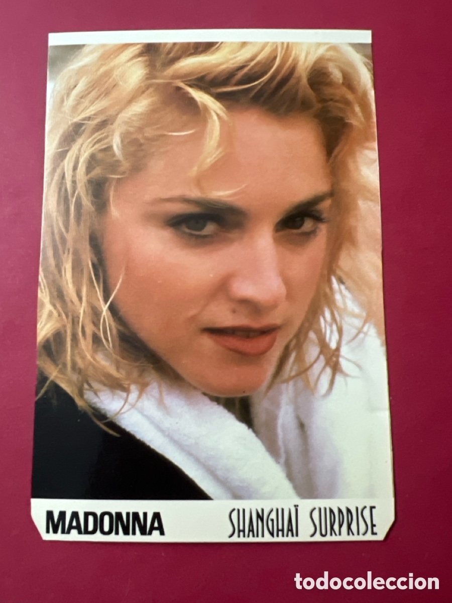 Fotos de Cantores: ANTIGUA TARJETA POSTAL ACTRIZ CANTANTE MADONNA SHANGHAI SURPRISE PEL&Iacute;CULA FILM..YO AMO EL CINE...