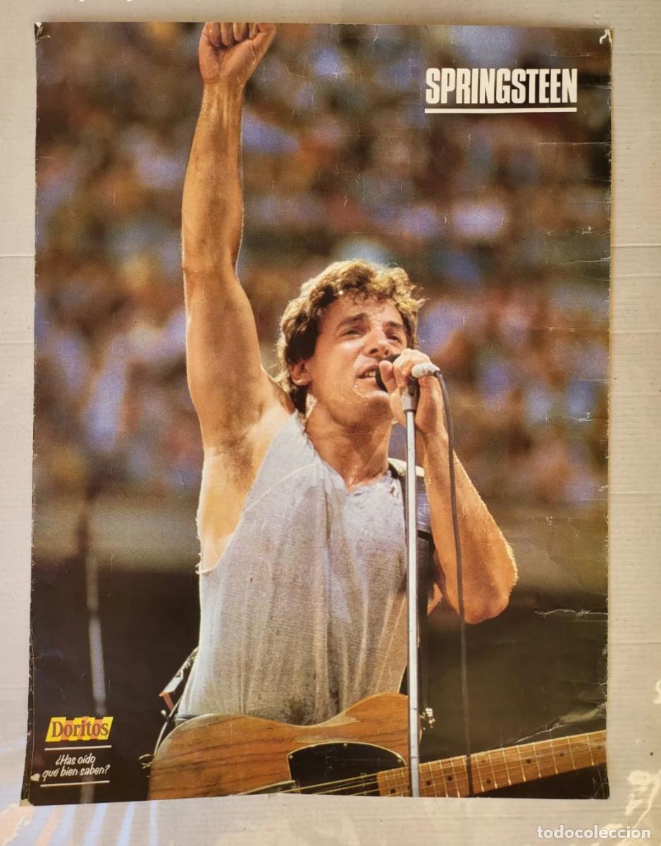 Fotos von Musikern: P&oacute;ster promocional Bruce Springsteen &middot; Doritos &middot; Espa&ntilde;a &middot; Vintage a&ntilde;os 80 . 80x60cm