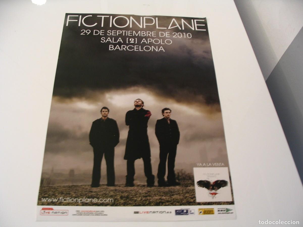 Fotos de Cantantes: FICTION PLANE CARTEL ORIGINAL 2010 Barcelona TOUR 42x30 26 B