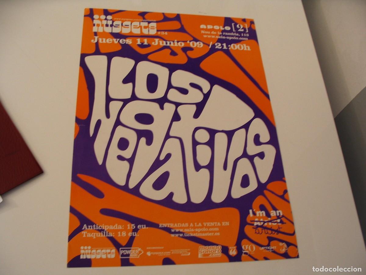 Fotos de Cantantes: LOS NEGATIVOS CARTEL ORIGINAL 2009 Barcelona TOUR 42x30 26 B