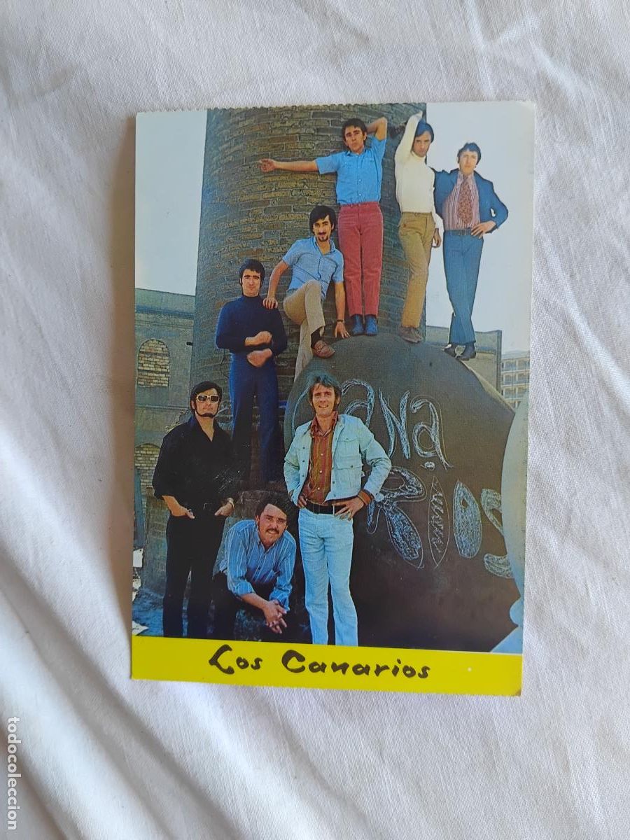 Fotos von Musikern: LOS CANARIOS. POSTAL SIN CIRCULAR DEL GRUPO. ED. BERGAS