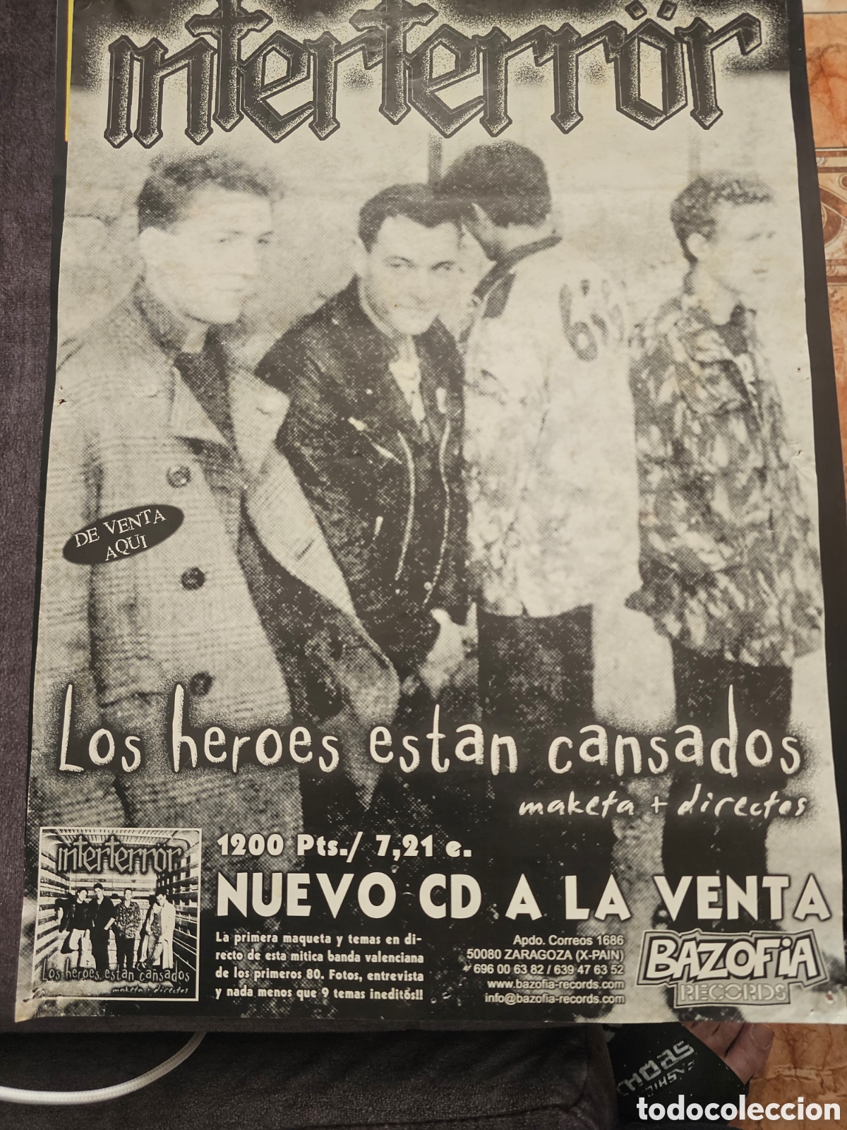 Fotos de Cantantes: &Iacute;nterterror cartel publicitario M&uacute;sica