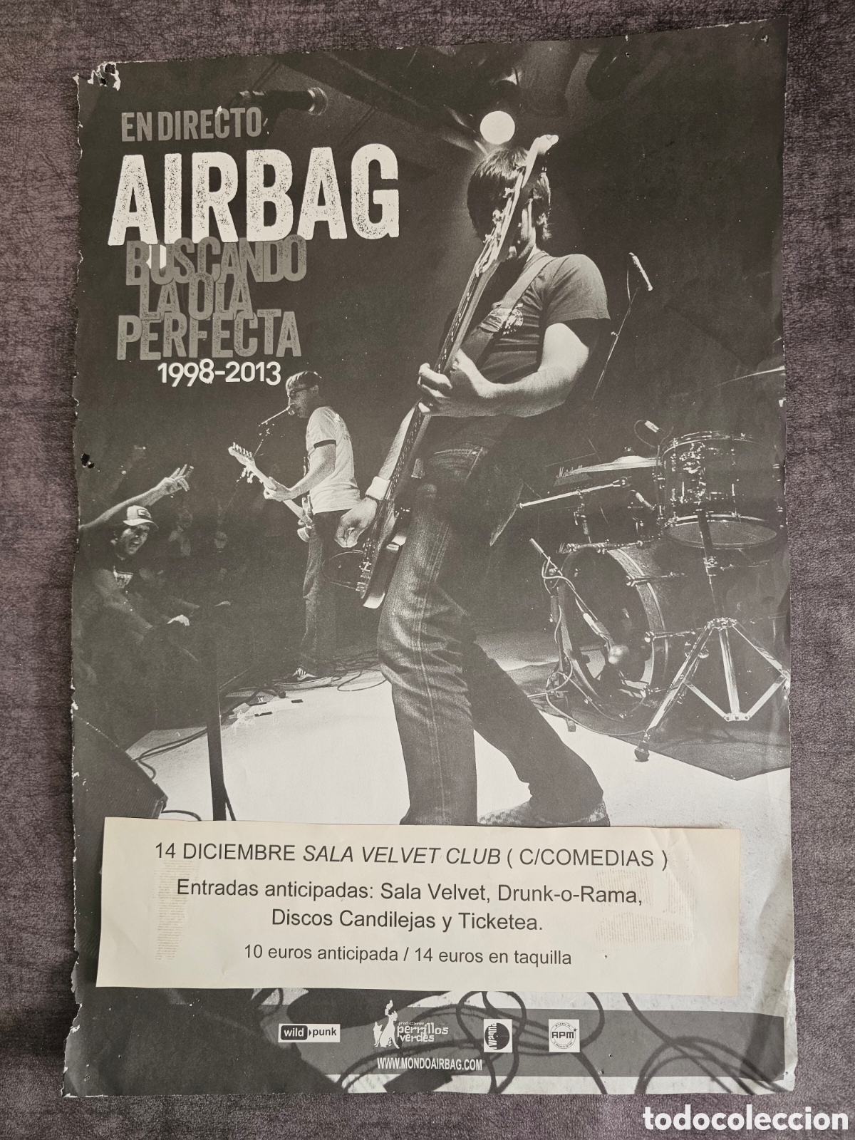 Fotos de Cantantes: Airbag en directo cartel publicitario M&uacute;sica