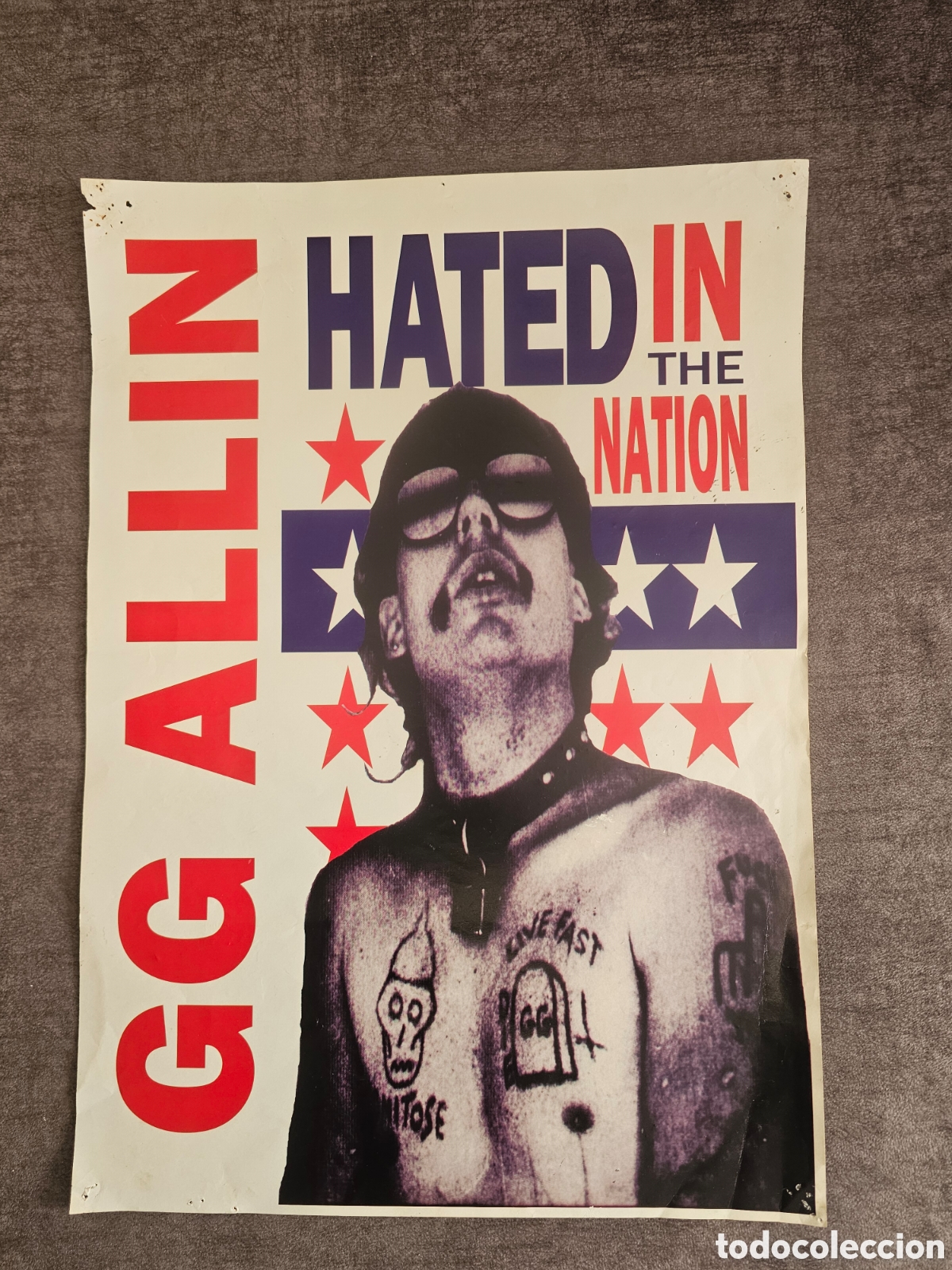 Fotos de Cantantes: GG Allin Cartel publicitario M&uacute;sica