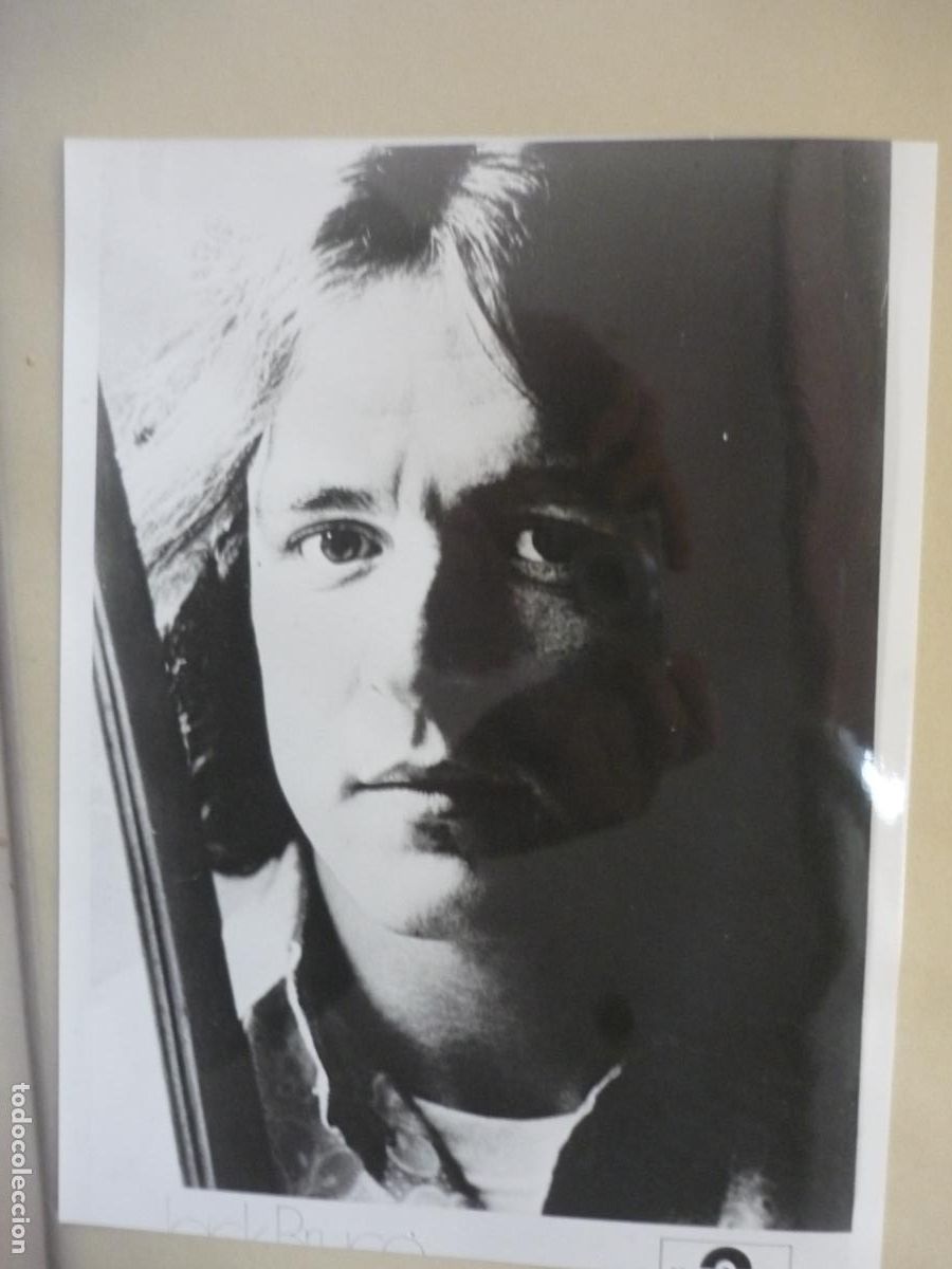 Fotos de Cantantes: Jack Bruce - foto original b/n - cream musical group