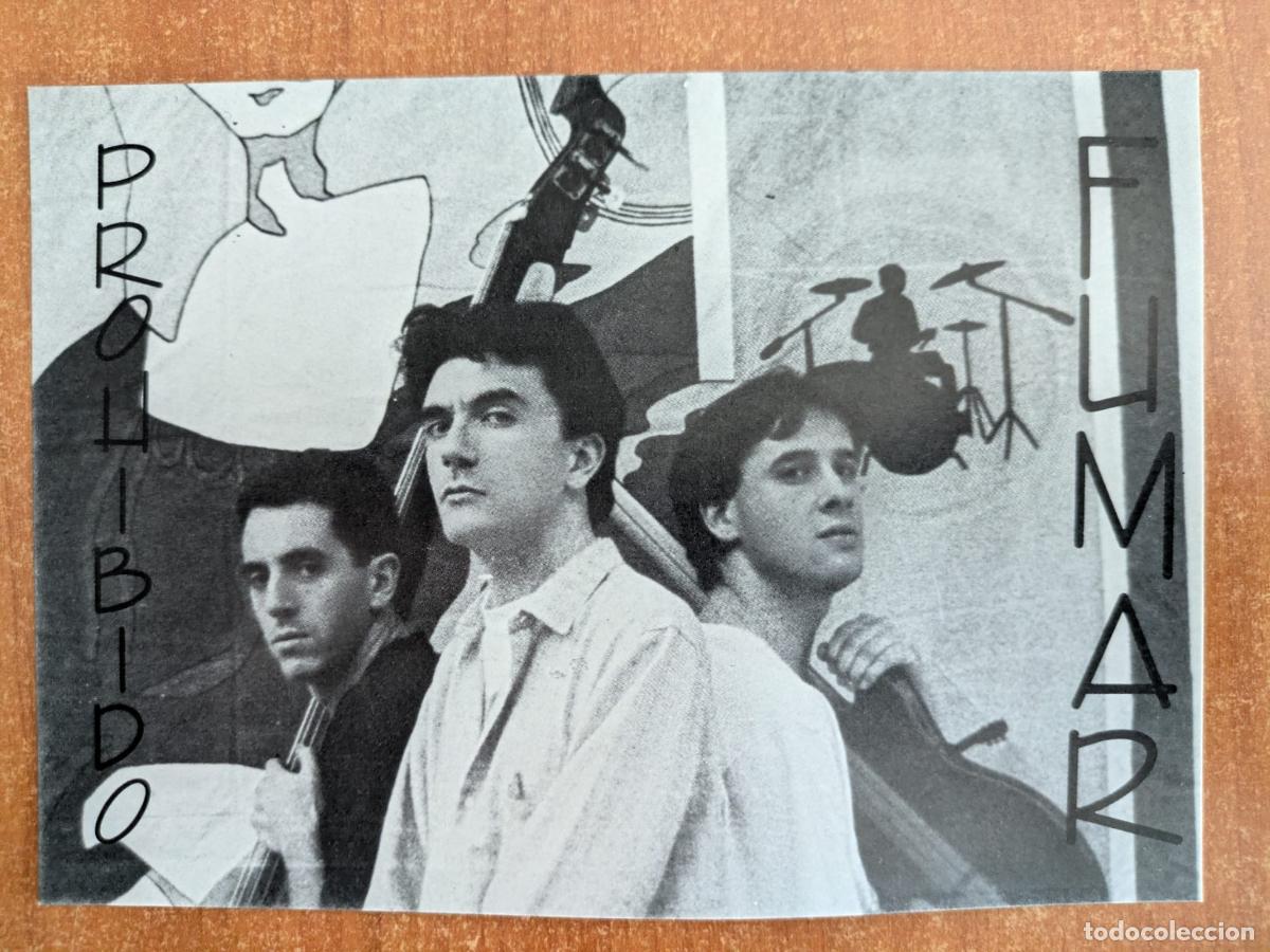 Fotos de Cantantes: Postal Grupo Prohibido Fumar. Fusi&oacute;n de Producciones. Gij&oacute;n. A&ntilde;o 1990.