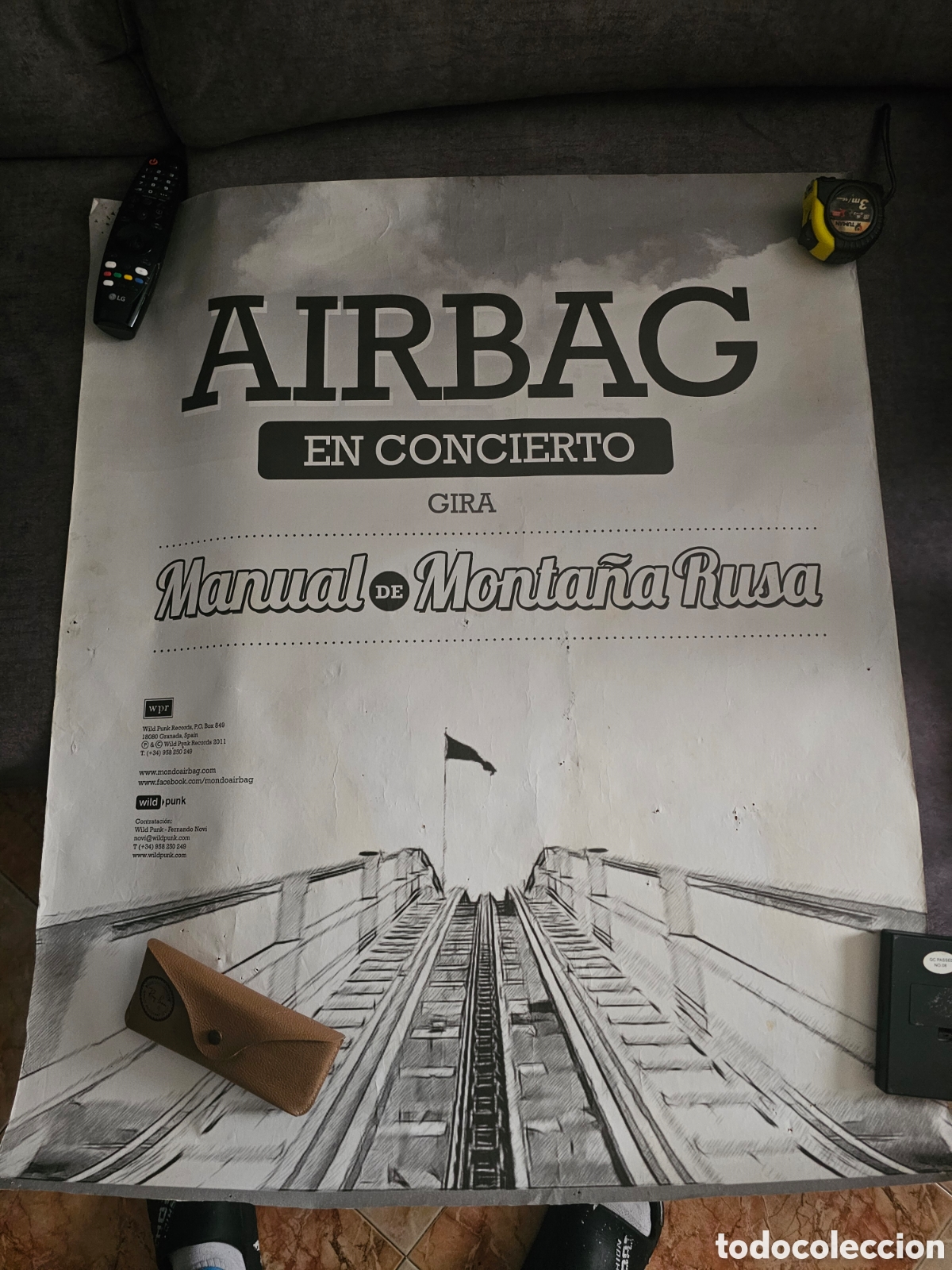 Fotos de Cantantes: Cartel publicitario musical Airbag Manual de Monta&ntilde;a