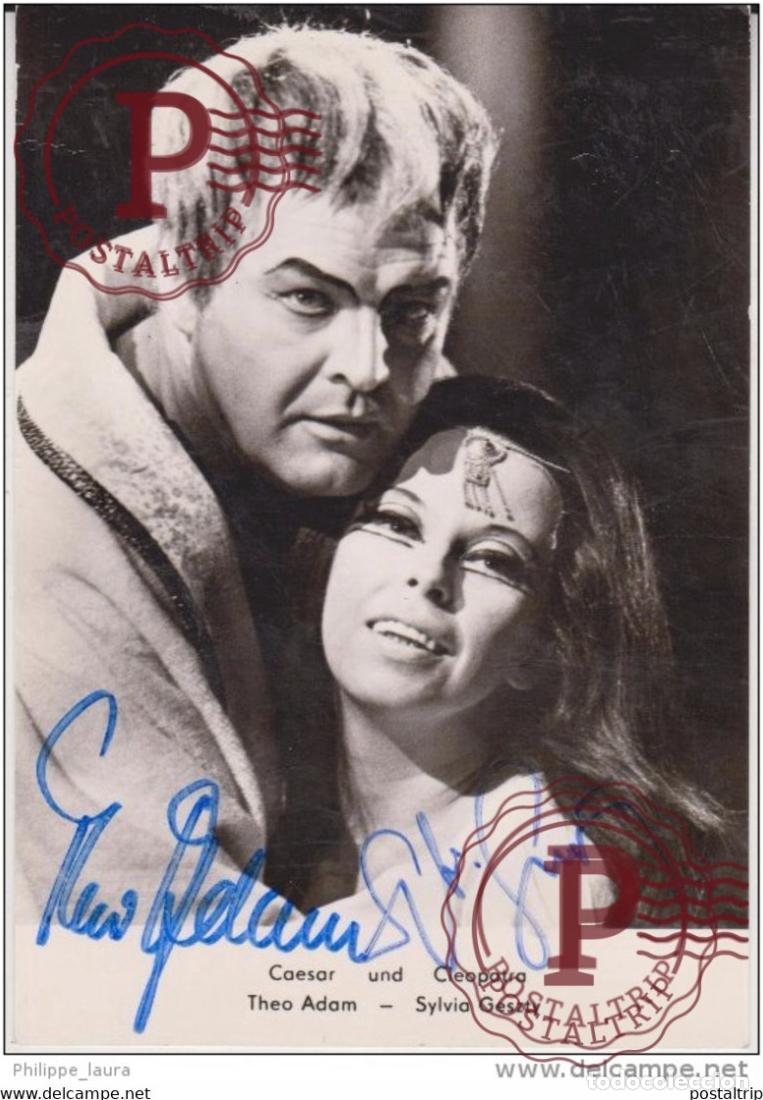 Fotos de Cantantes: Autograph theo Adam Sylvia Geszty caesar und cleopatra