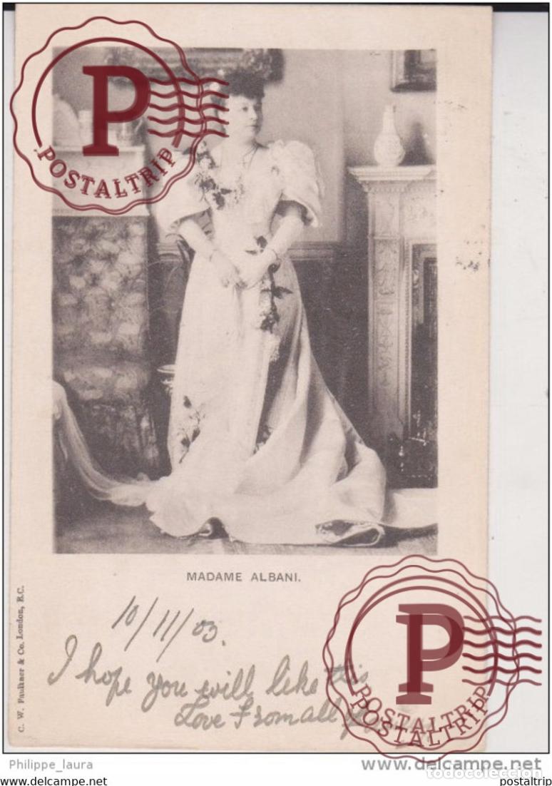 Fotos de Cantantes: Madame Albani 1903 Queen Victoria&rsquo;s favorite vocalist, Madame Albani Gye