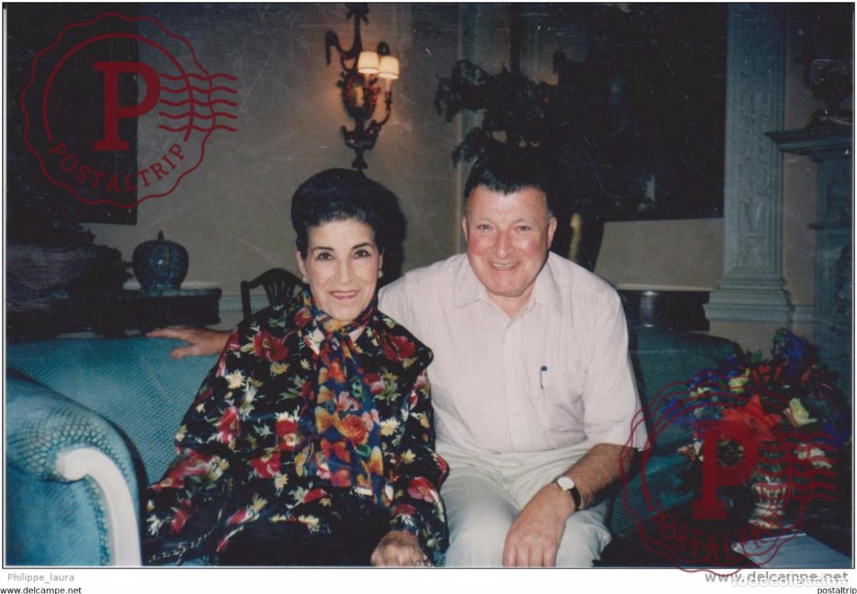 Fotos de Cantantes: Foto original 1997 soprano licia albanese with mark ricaldone all rights reserved