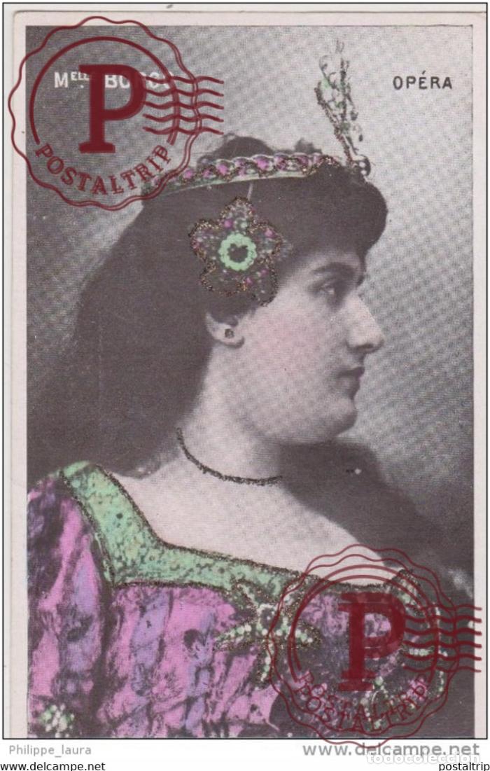 Photos de Chanteurs et Chanteuses: Melle borgo opera tarjeta con purpurina