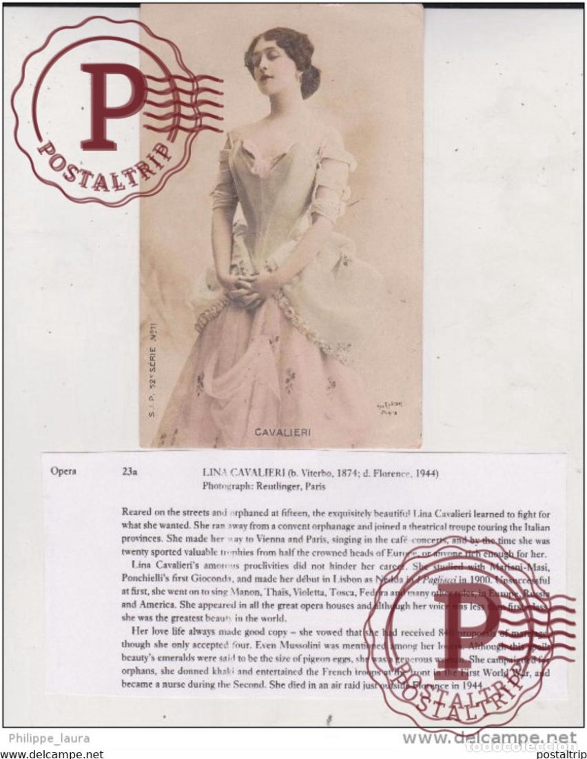 Photos of Singers: Lina Cavalerie Reutlinger Paris