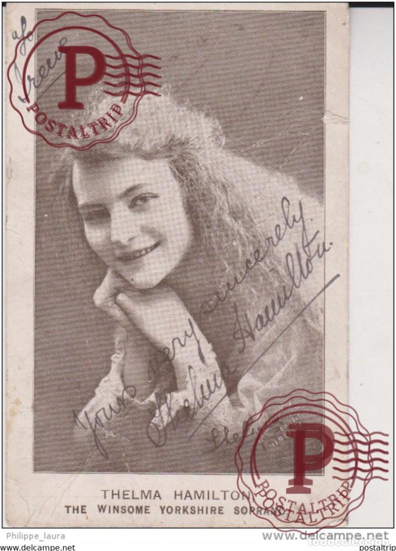 Fotos de Cantantes: original signature Thelma Hamilton The winsome yorkshire soprano