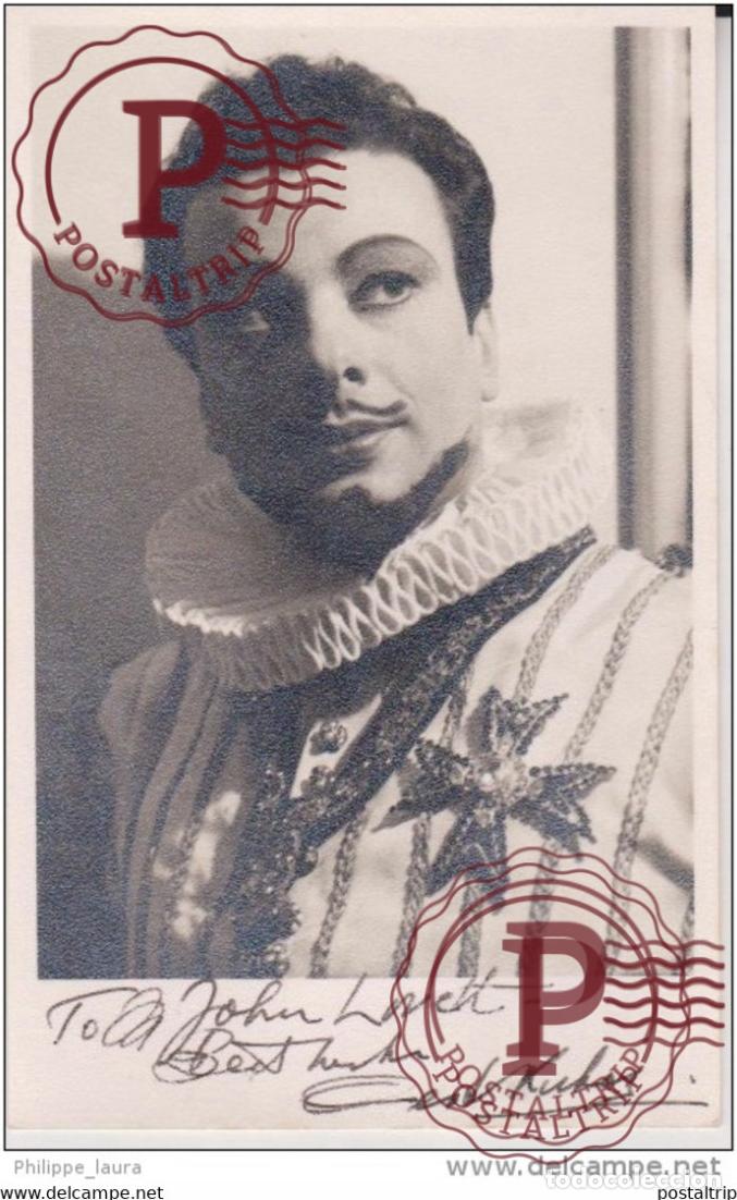 Fotos de Cantantes: original signature oreste kirkop 1953 photograph by helga sharland