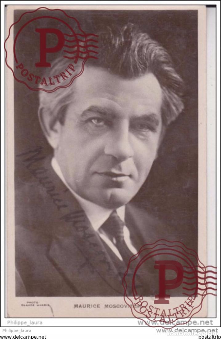 Fotos de Cantantes: origanal signature Maurice Moscovitch El Gran Dictador