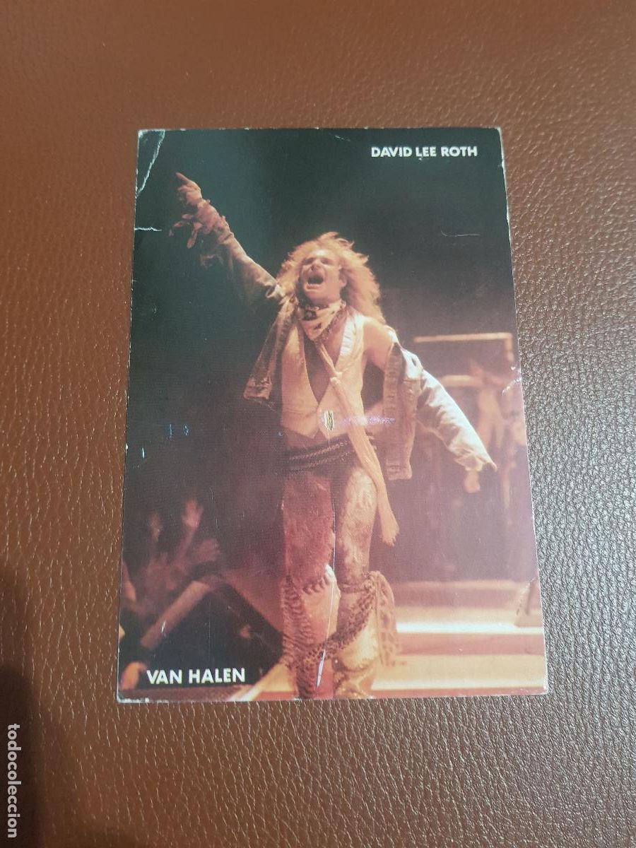 Fotos de Cantantes: DAVID LEE ROTH-VAN HALEN-POSTAL DE COLECCION