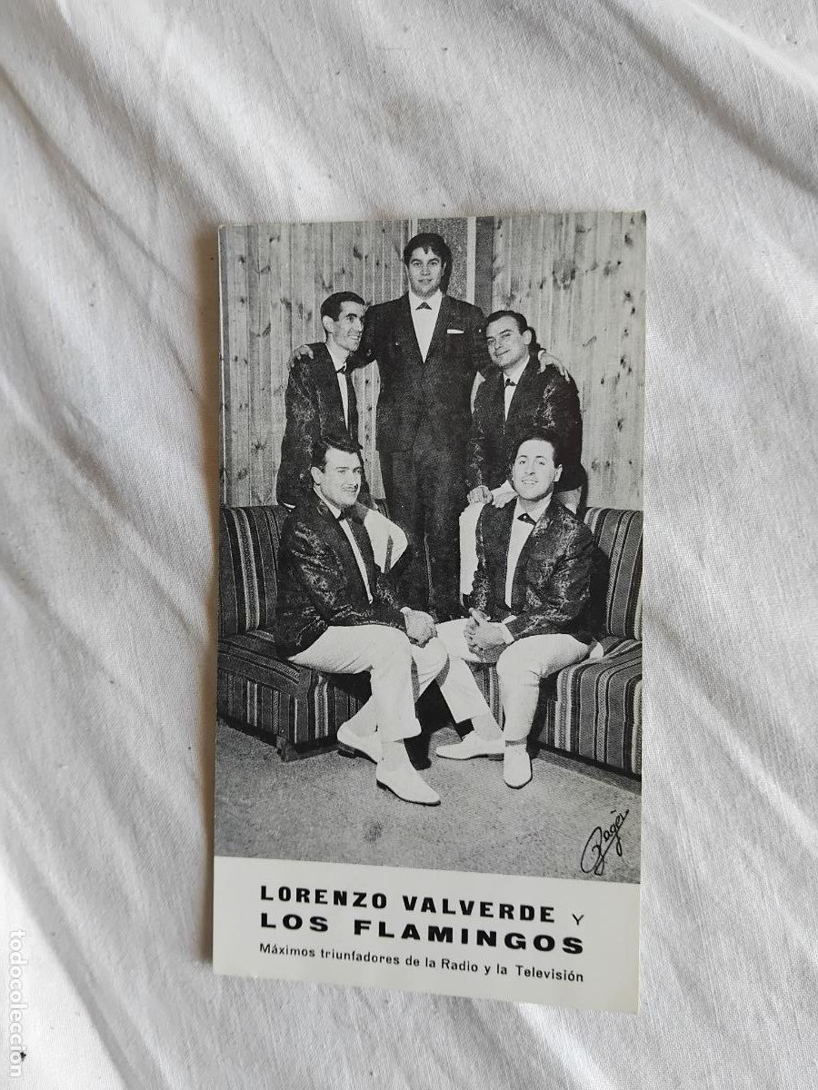 Fotos de Cantantes: LORENZO VALVERDE Y LOS FLAMINGOS FOTO PUBLICITARIA DEL GRUPO.