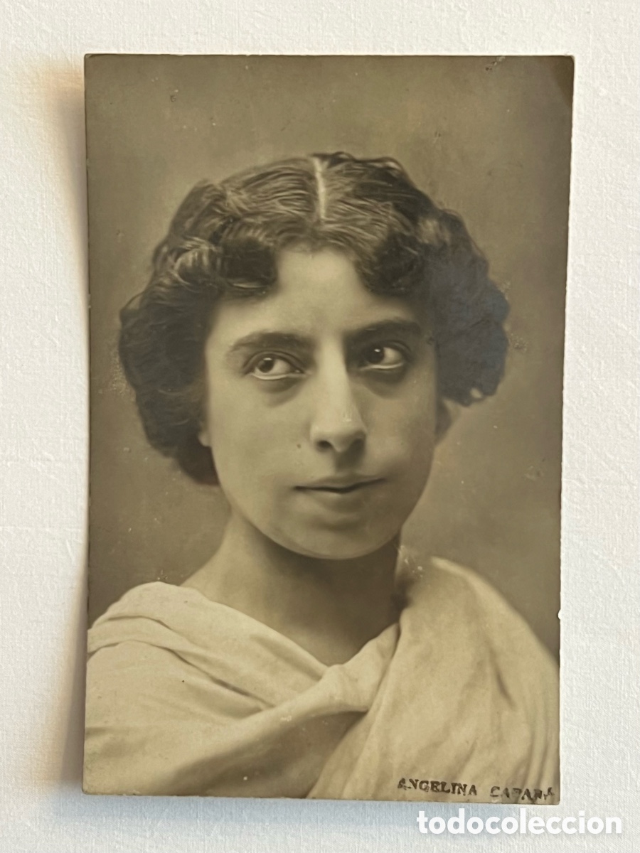 Fotos de Cantantes: ANGELINA CAPARO.. Fotograf&iacute;a Artista teatro y Cupletista catalana (h.1920?) Med&iacute;das: 14 x 9 cm