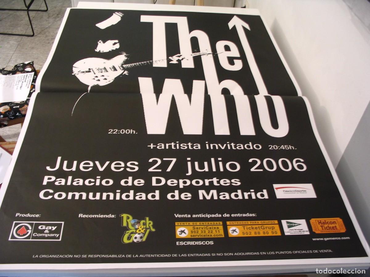 Fotos de Cantantes: THE WHO CARTEL ORIGINAL TOUR 2006 Madrid 130x90 Live 26