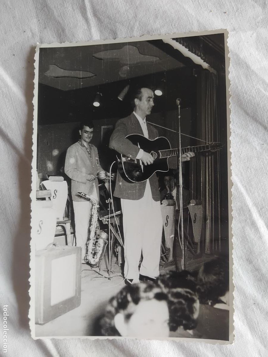 Fotos de Cantantes: FOTOGRAFIA DE BONET DE SAN PEDRO EN BAHIA. 24 MAYO 1958. 11,50 x 18 cm.