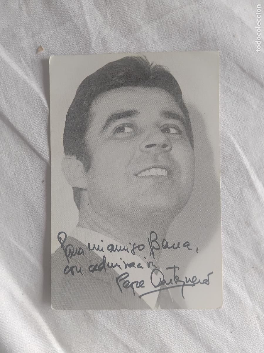 Fotos de Cantantes: FOTOGRAFIA DE PEPE ANTEQUERA FIRMADA Y DEDICADA.