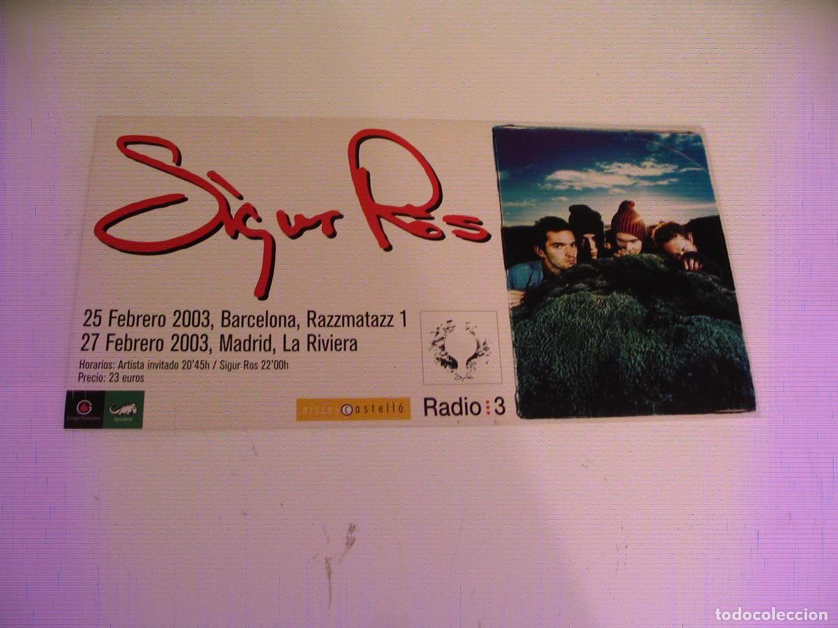 Fotos de Cantantes: SIGUR ROS CARTEL ORIGINAL Barcelona Madrid 2003 cartulina 45x23
