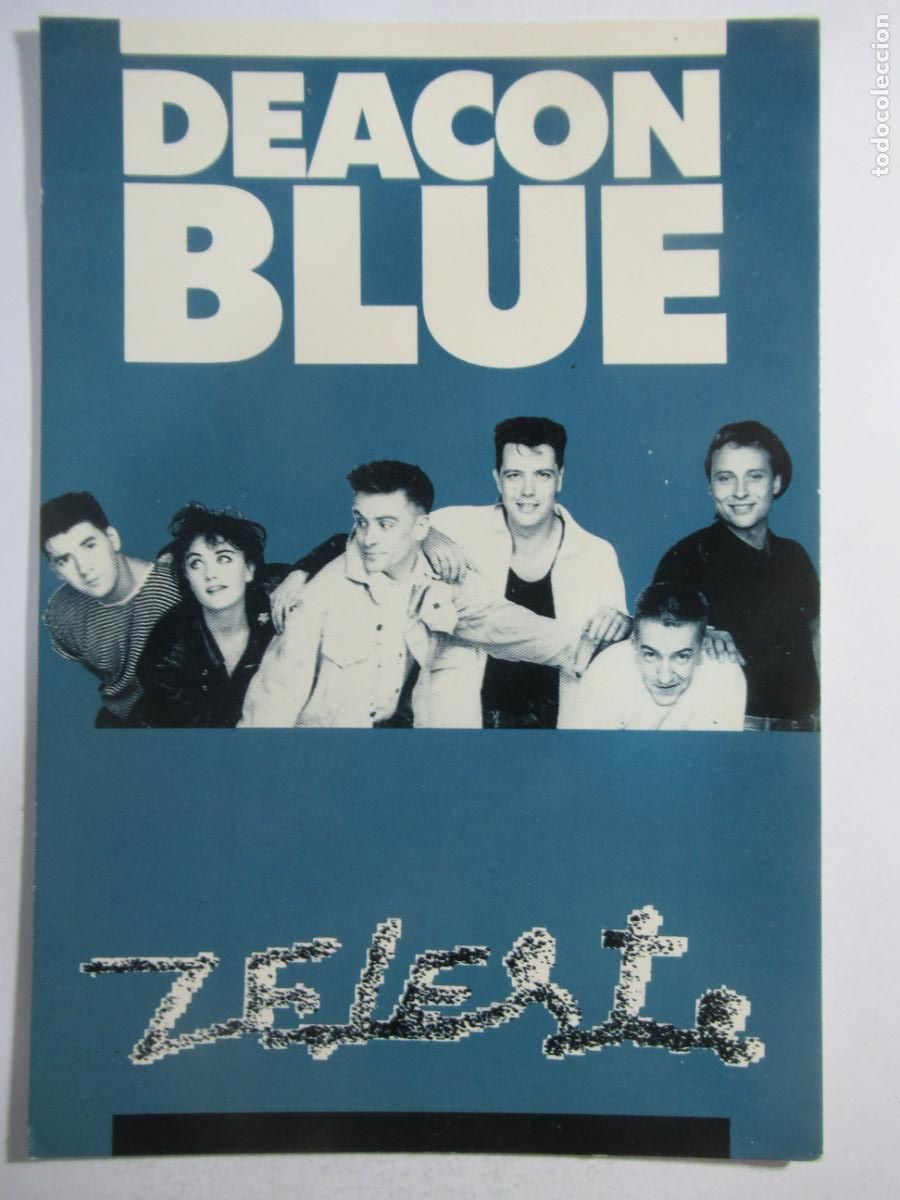 Fotos de Cantantes: Postal Deacon Blue - 3 de Febrero 1988 Sala Zeleste Barcelona
