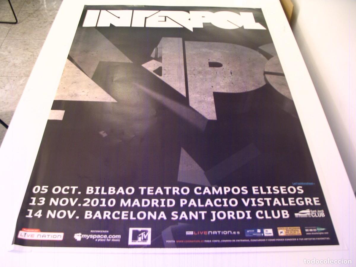 Fotos de Cantantes: INTERPOL CARTEL ORIGINAL Bilbao Madrid Barcelona 100x70