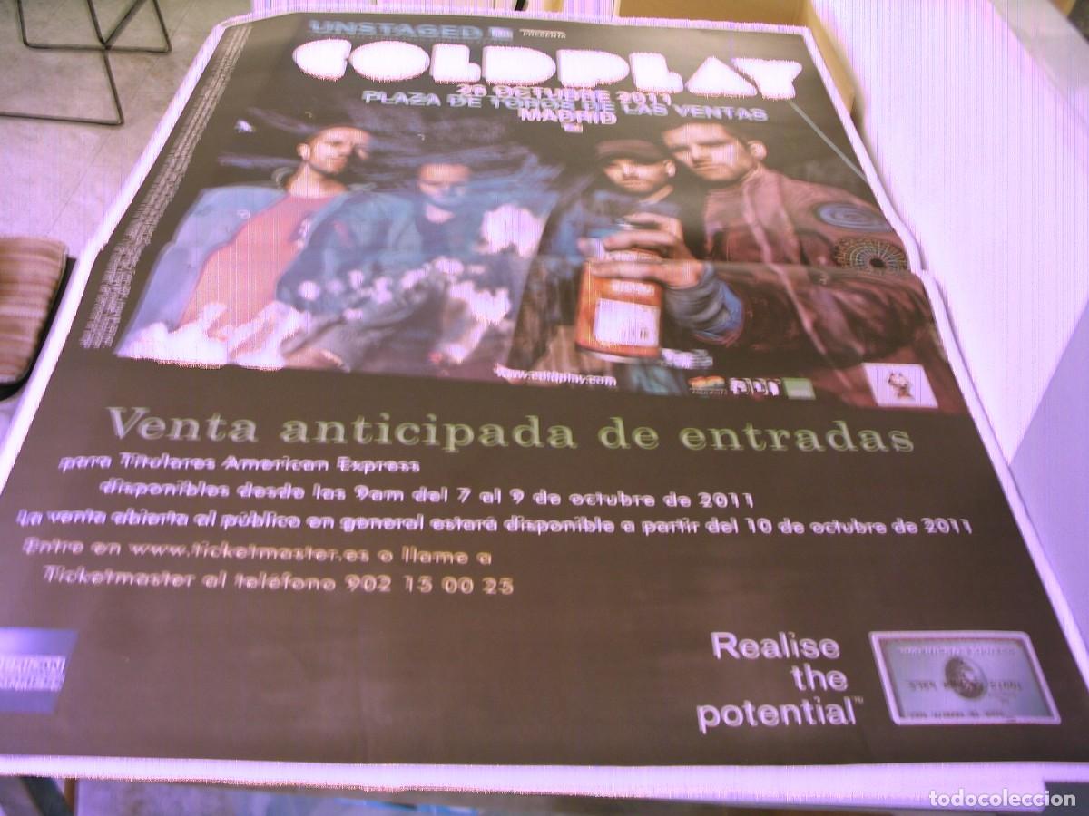Fotos de Cantantes: COLDPLAY CARTEL ORIGINAL 2011 TOUR Madrid 140x100 26 B