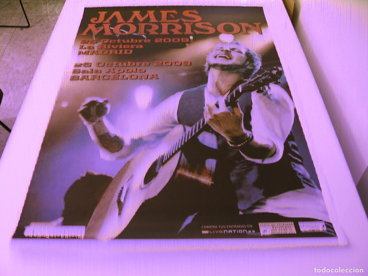 Fotos de Cantores: JAMES MORRISON CARTEL ORIGINAL 2009 Madrid Barcelona TOUR 100x70 26 B