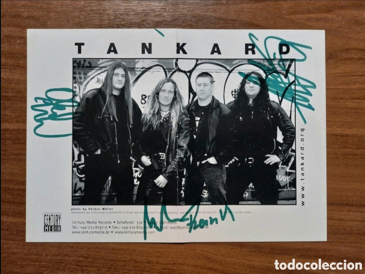 Photos of Singers: Tankard - Foto firmada