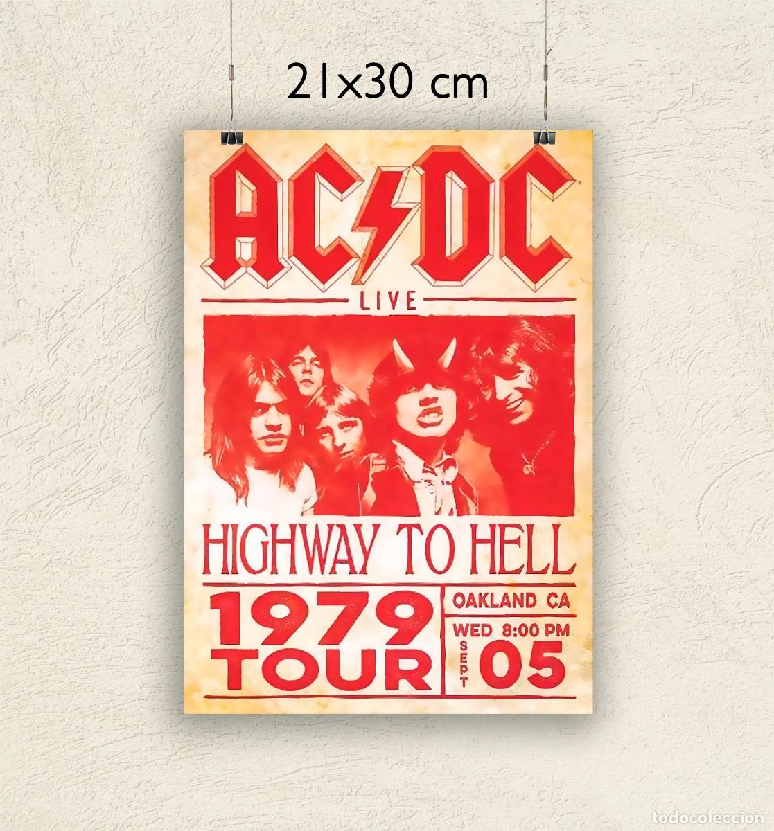 Fotos de Cantantes: Reproducci&oacute;n P&oacute;ster AC DC Live - Tama&ntilde;o 21x30 cm
