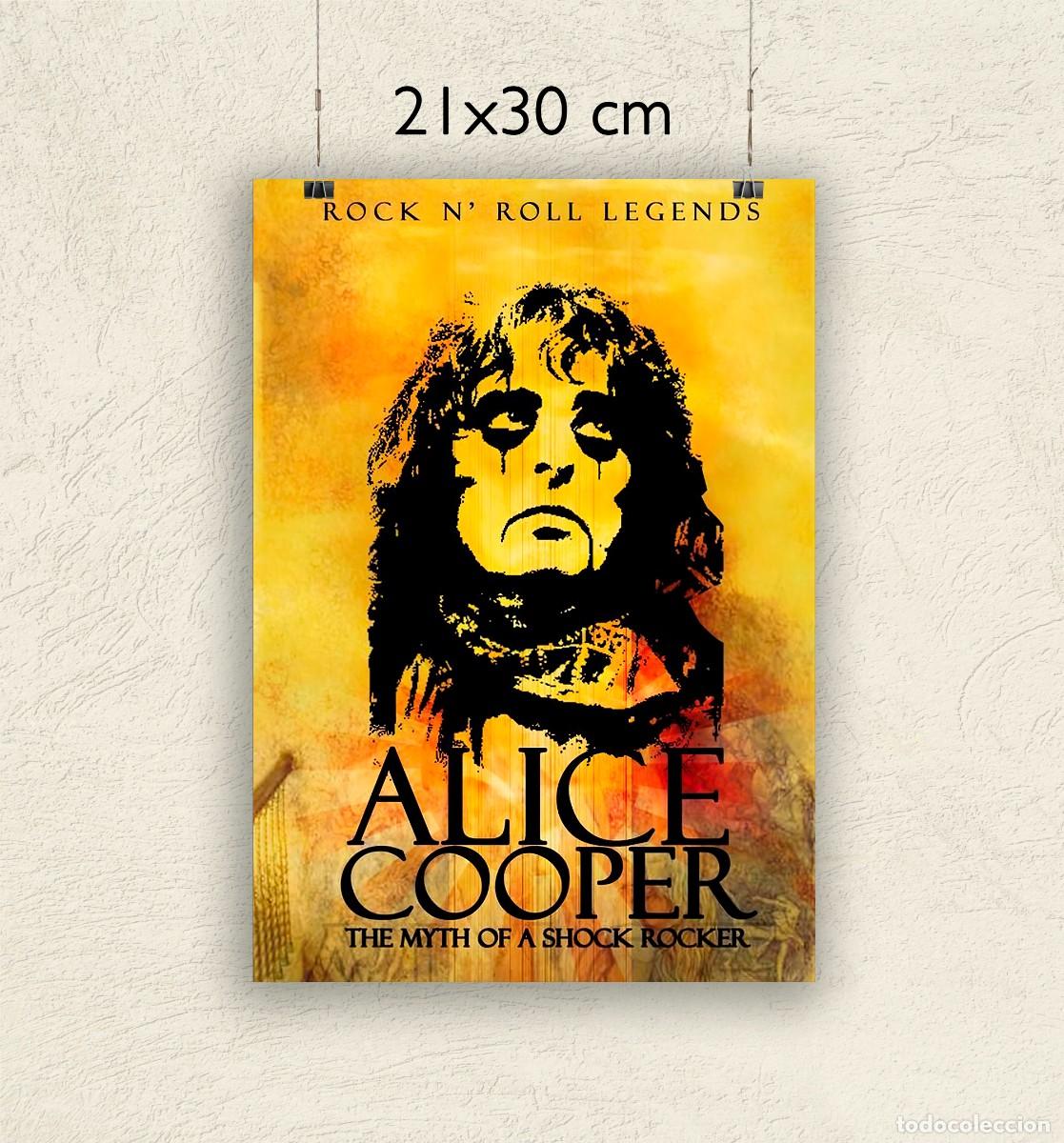 Fotos de Cantantes: Reproducci&oacute;n P&oacute;ster Alice Cooper - Tama&ntilde;o 21x30 cm