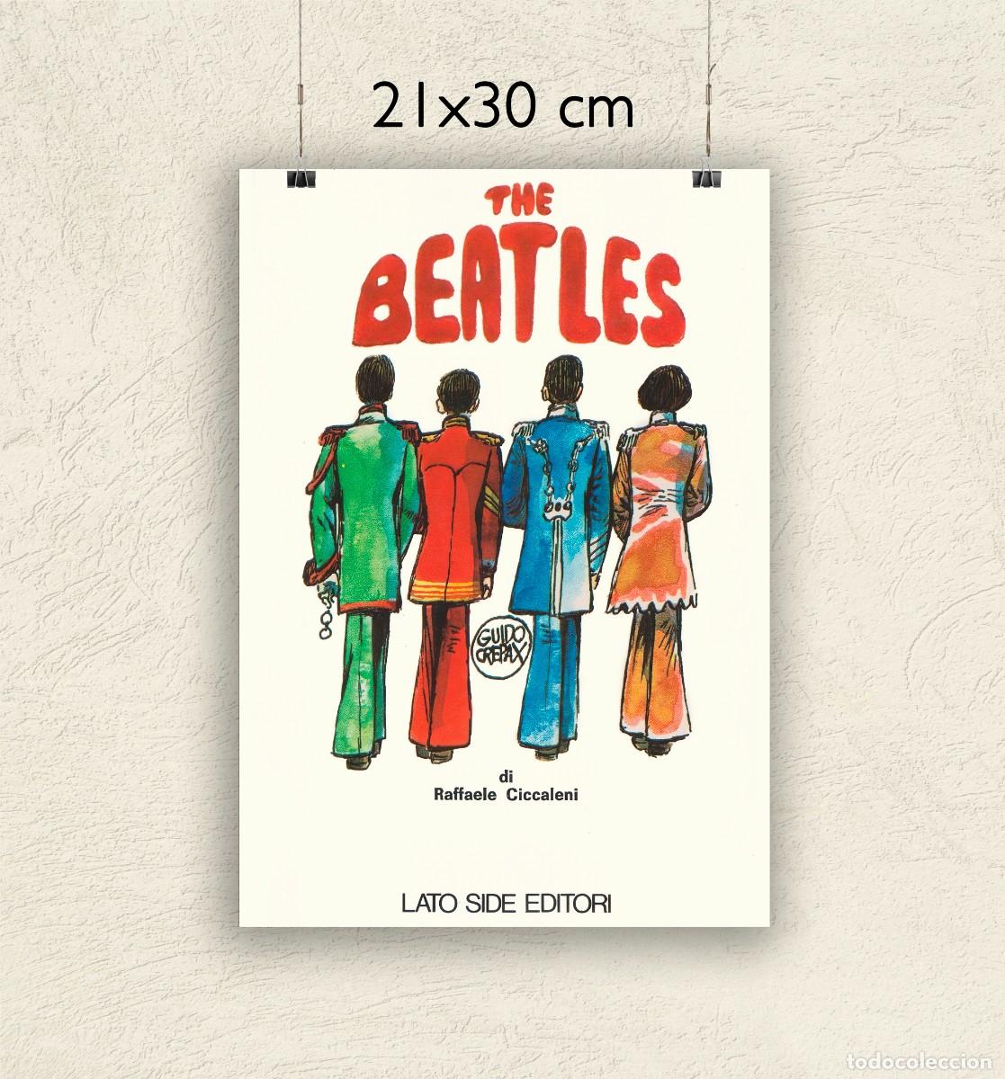 Foto di Cantanti: Reproducci&oacute;n P&oacute;ster Beatles di Raffaele Ciccaleni - Tama&ntilde;o 21x30 cm