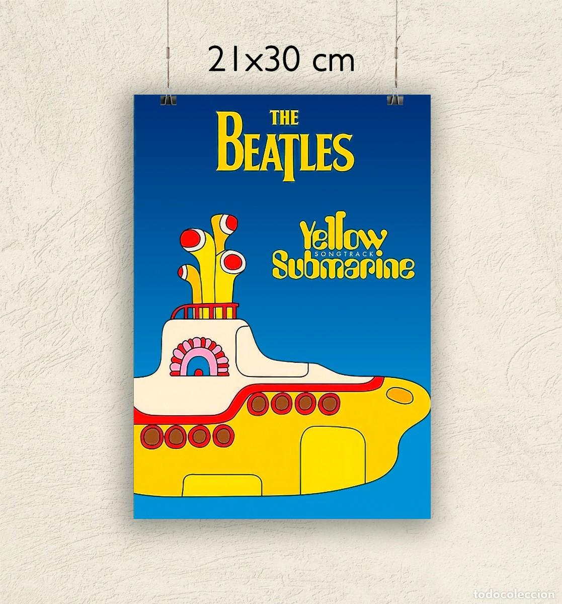 Fotos de Cantantes: Reproducci&oacute;n P&oacute;ster Beatles Yelow Submarine - Tama&ntilde;o 21x30 cm