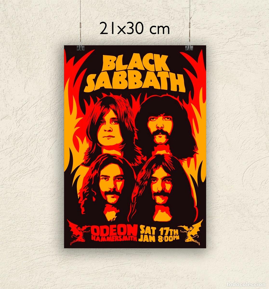 Fotos de Cantantes: Reproducci&oacute;n P&oacute;ster Black Sabbath Odeon Hammersmith - Tama&ntilde;o 21x30 cm