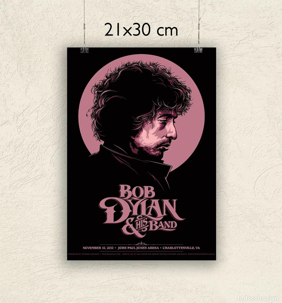 Fotos de Cantantes: Reproducci&oacute;n P&oacute;ster Bob Dylan & his Band - Tama&ntilde;o 21x30 cm