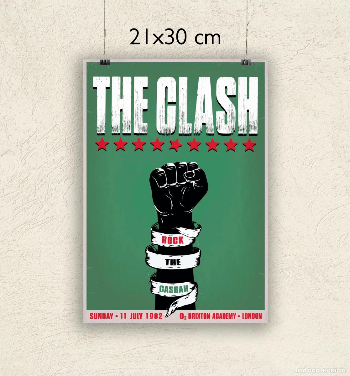 Fotos de Cantantes: Reproducci&oacute;n P&oacute;ster Clash - London 82 - Tama&ntilde;o 21x30 cm