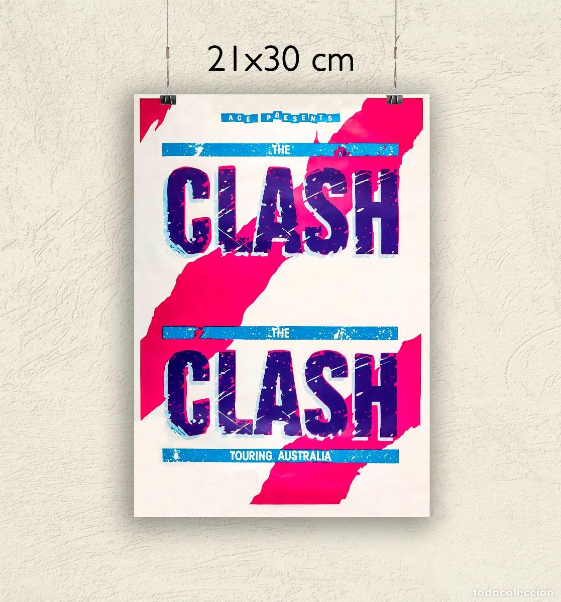 Fotos de Cantantes: Reproducci&oacute;n P&oacute;ster Clash Touring Australia - Tama&ntilde;o 21x30 cm