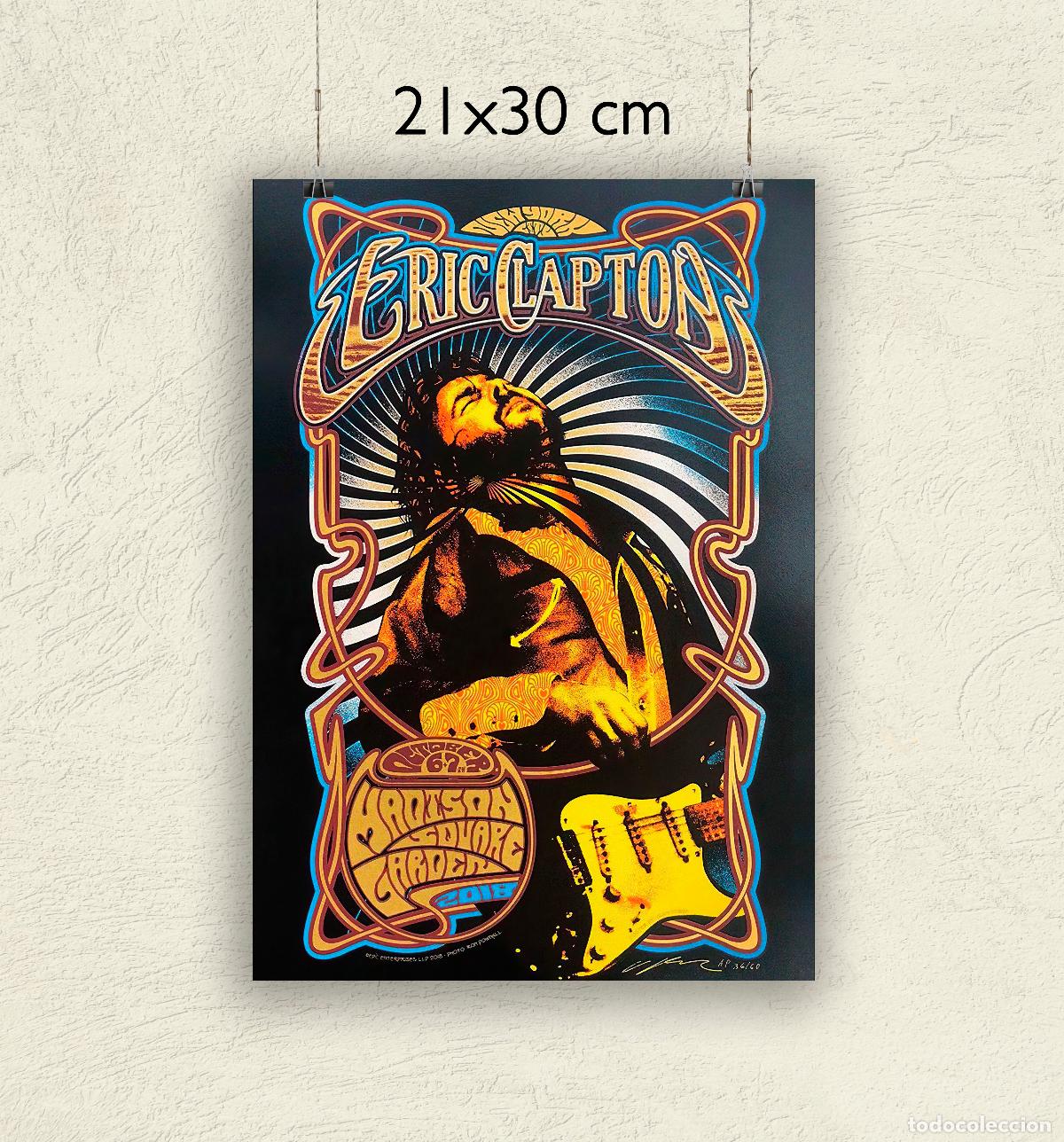 Fotos de Cantantes: Reproducci&oacute;n P&oacute;ster Eric Clapton - Tama&ntilde;o 21x30 cm