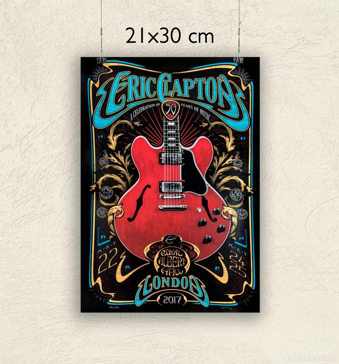Fotos de Cantantes: Reproducci&oacute;n P&oacute;ster Eric Clapton - Tama&ntilde;o 21x30 cm