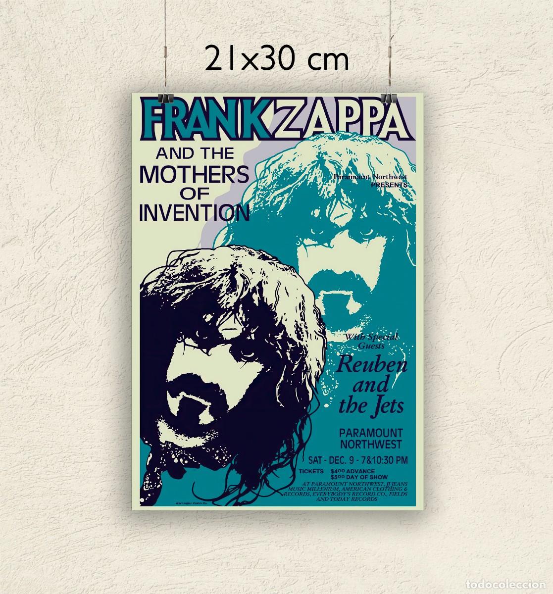 Fotos de Cantantes: Reproducci&oacute;n P&oacute;ster Frank Zappa and the mothers of invention - Tama&ntilde;o 21x30 cm