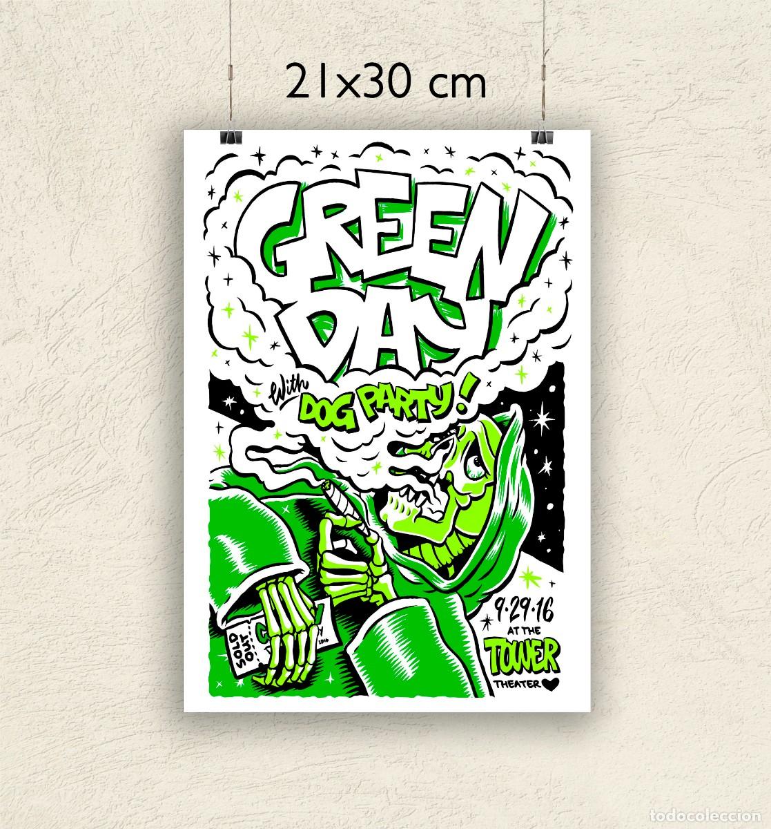 Fotos de Cantantes: Reproducci&oacute;n P&oacute;ster Green day Dog Party - Tama&ntilde;o 21x30 cm