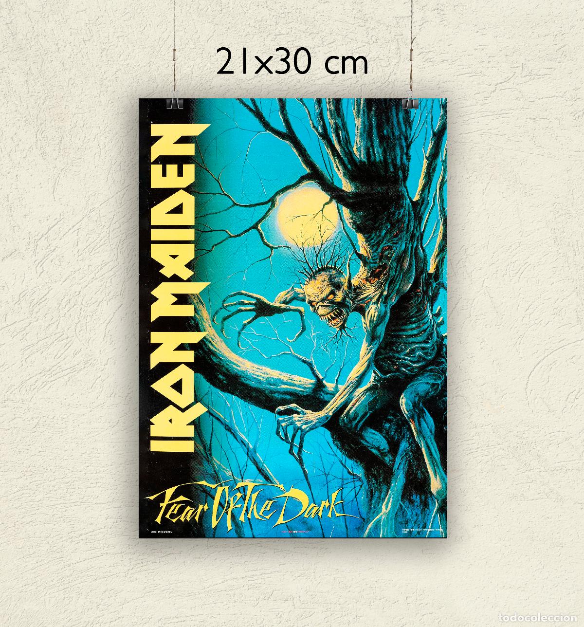 Fotos de Cantantes: Reproducci&oacute;n P&oacute;ster Iron Maiden - Fear of the Dark - Tama&ntilde;o 21x30 cm