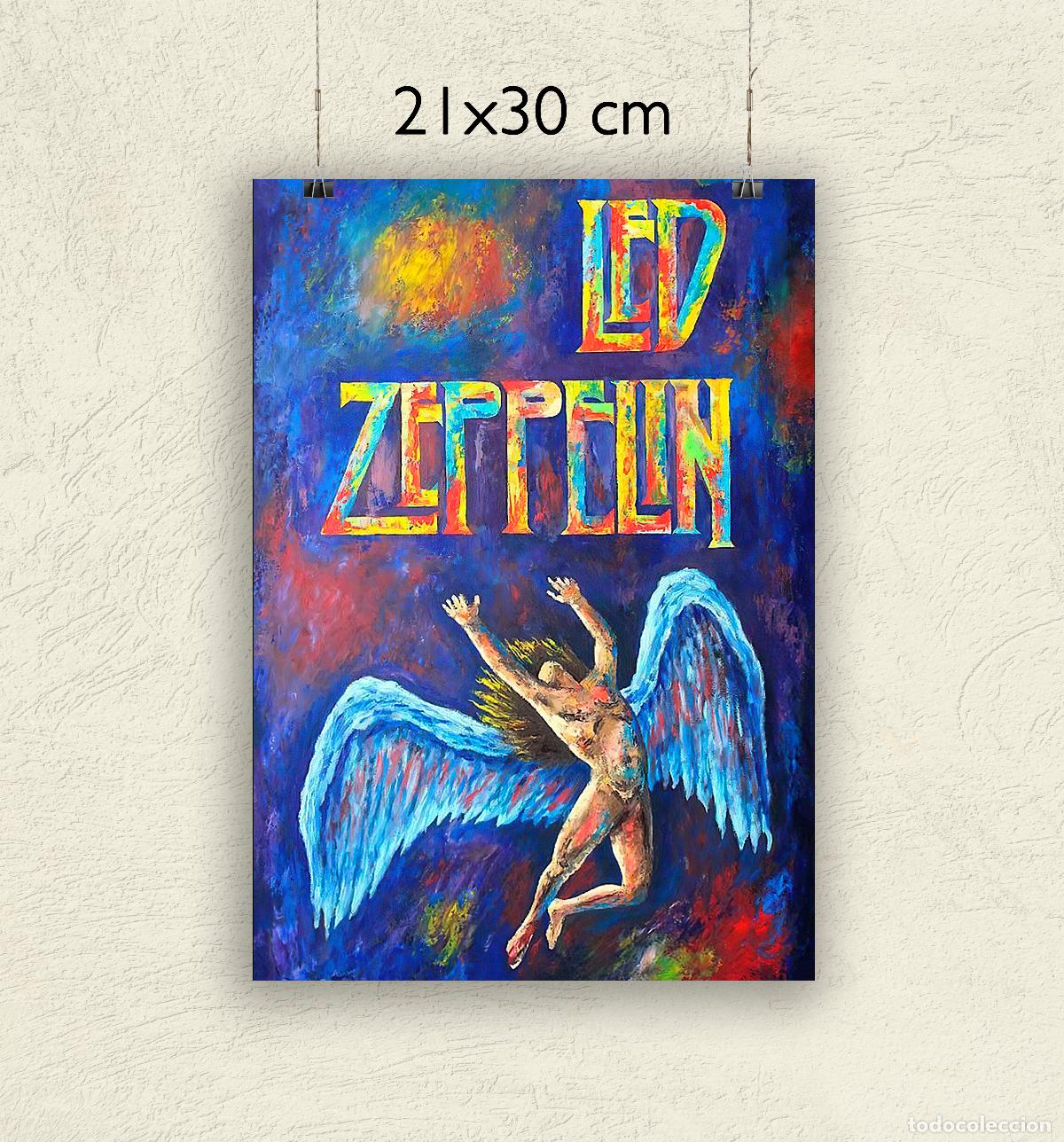 Fotos de Cantantes: Reproducci&oacute;n P&oacute;ster Led Zeppelin - Tama&ntilde;o 21x30 cm