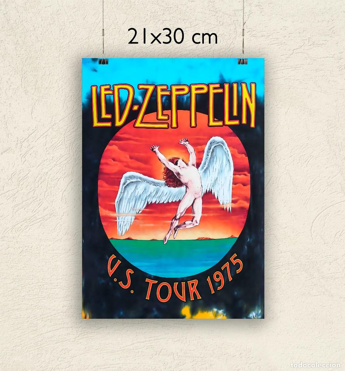 Fotos de Cantantes: Reproducci&oacute;n P&oacute;ster Led Zeppelin US Tour - Tama&ntilde;o 21x30 cm