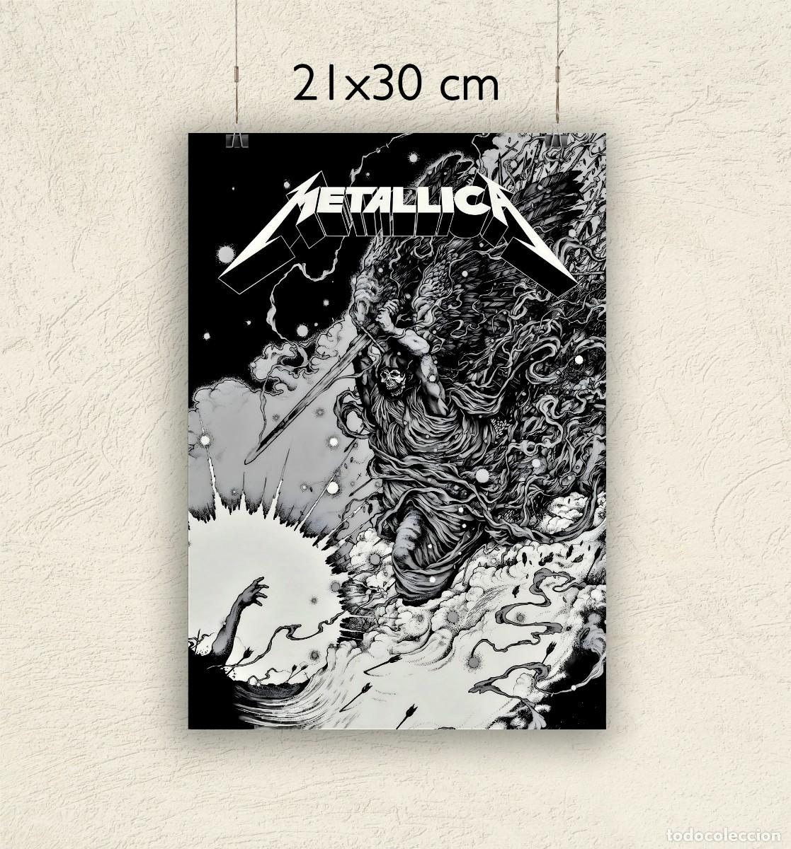 Fotos de Cantantes: Reproducci&oacute;n P&oacute;ster Metallica - Tama&ntilde;o 21x30 cm