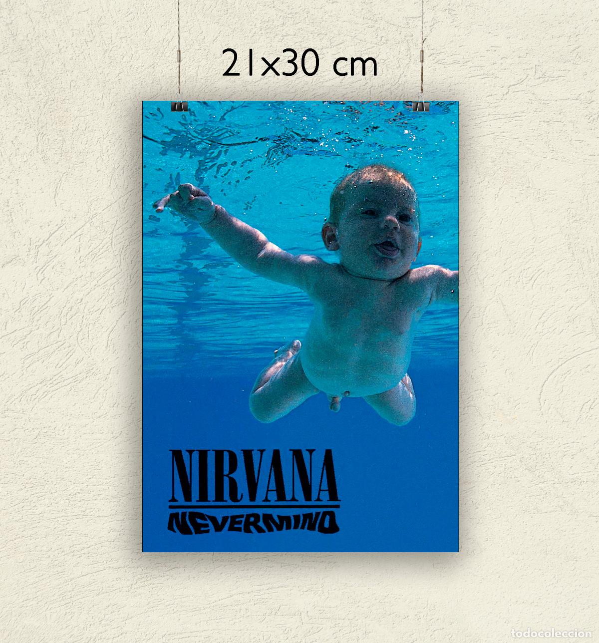 Fotos de Cantantes: Reproducci&oacute;n P&oacute;ster NIrvana - Nevermind - Tama&ntilde;o 21x30 cm