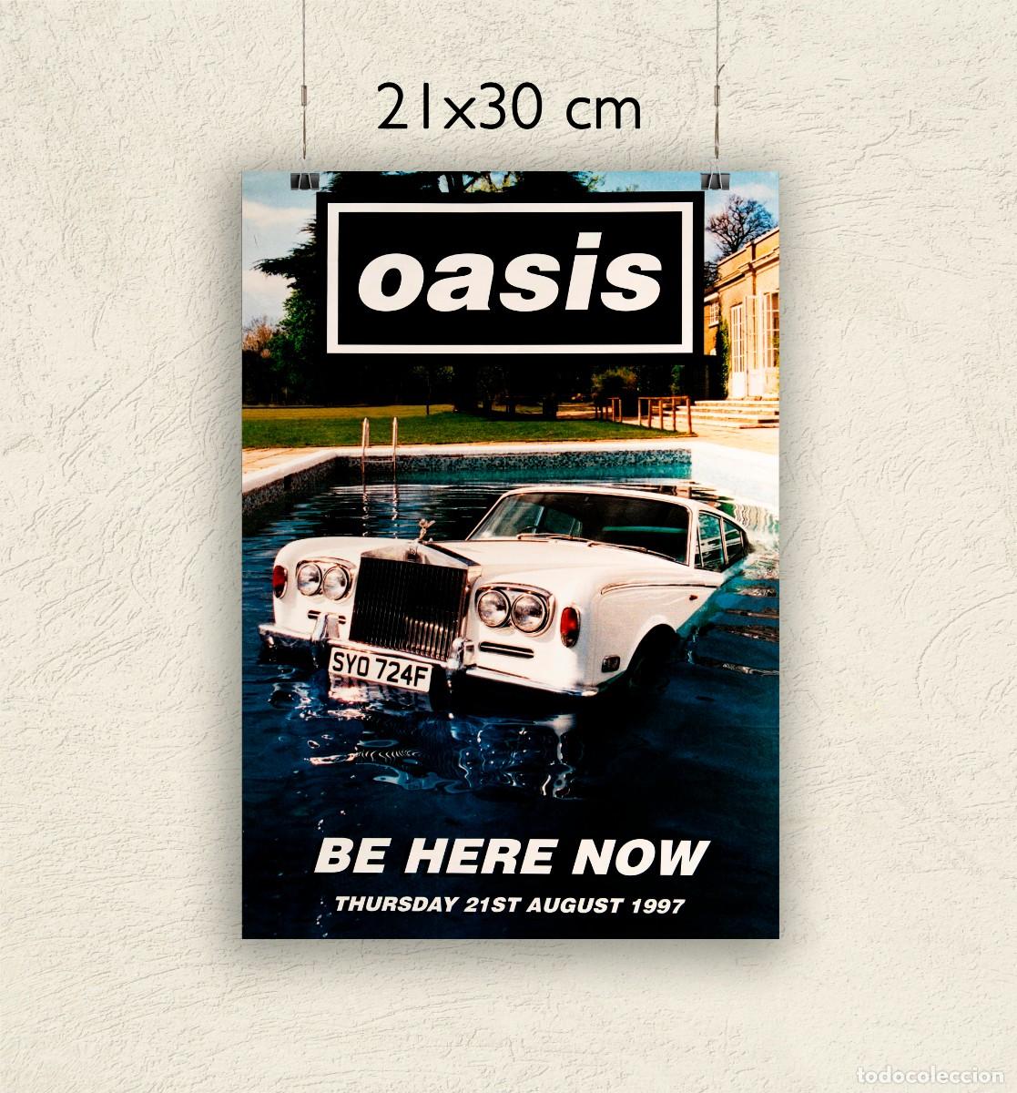 Fotos de Cantantes: Reproducci&oacute;n P&oacute;ster Oasis - Be here Now - Tama&ntilde;o 21x30 cm