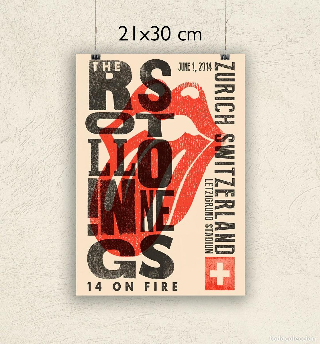 Fotos de Cantantes: Reproducci&oacute;n P&oacute;ster The Rolling Stones - Zurich - Tama&ntilde;o 21x30 cm